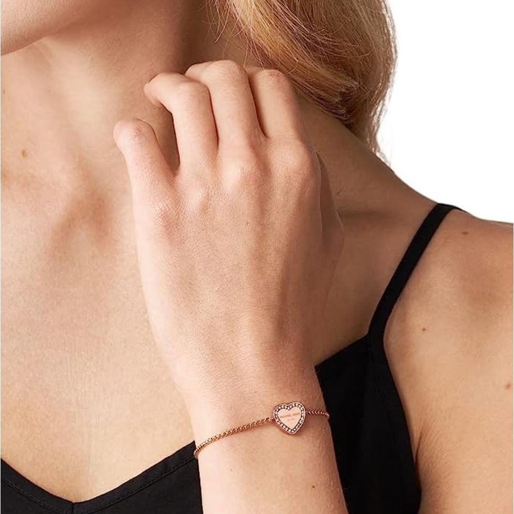 Michael Kors Rose Gold Heart Bracelet